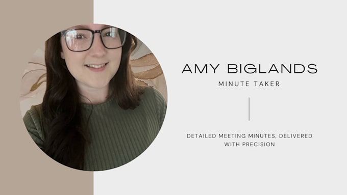 Gig Preview - Be your reliable minute taker for any meeting