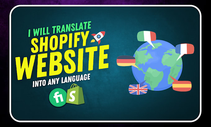 Gig Preview - Do your shopify website translation into other language