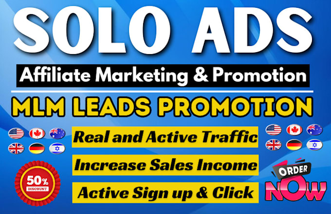 Gig Preview - Do viral USA solo ads campaign link promotion mlm leads promotion for sign up