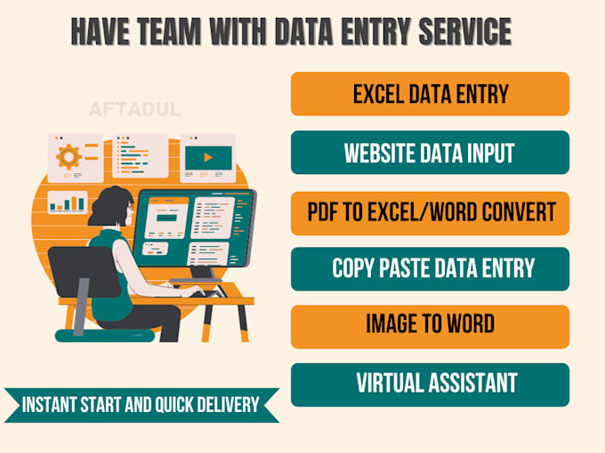 Gig Preview - Do data entry, data formatting, data scraping