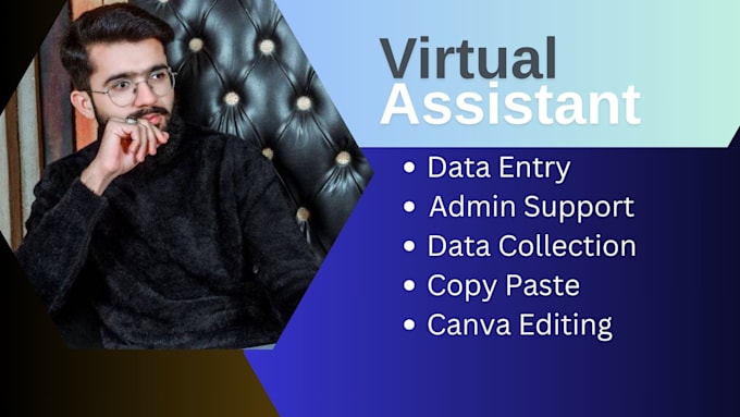 Gig Preview - Be your professional virtual assistant for data entry, internet searching