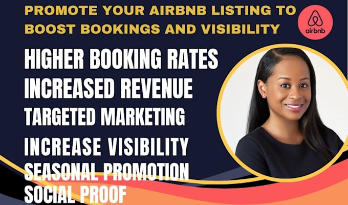 Gig Preview - Do airbnb promotion airbnb marketing increase airbnb booking vrbo promotion