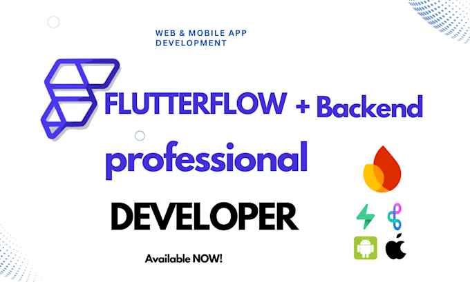 Gig Preview - Be flutterflow buildship thunkable adalo glide mobile app flutter flow developer