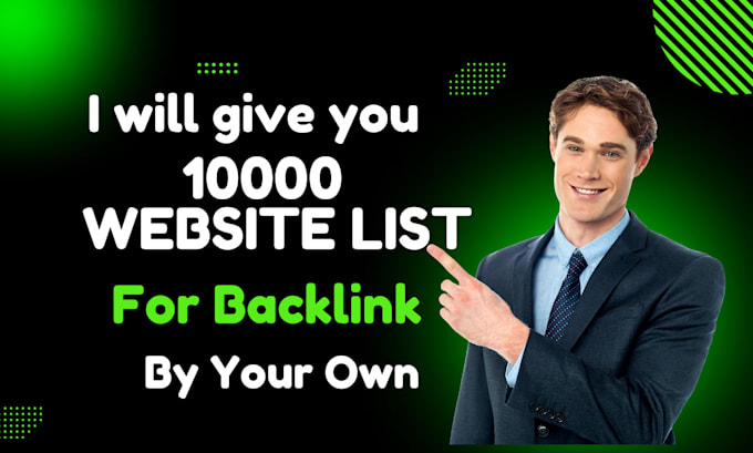 Gig Preview - Website list for backlink by your self