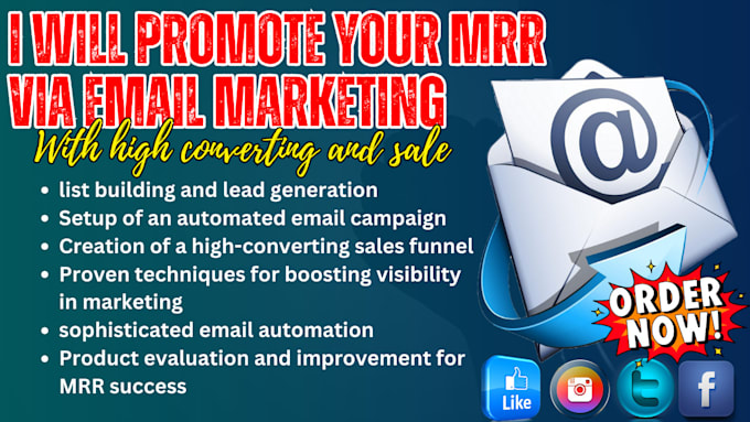 Gig Preview - Make promotion for your master resell rights with email campaign