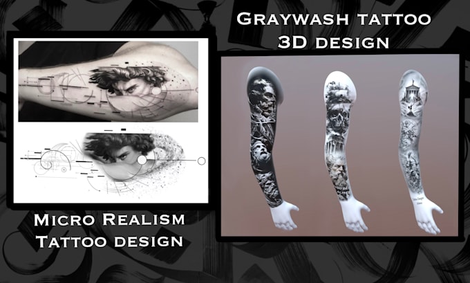 Gig Preview - Create custom tattoo design in realistic style