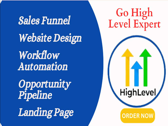 Gig Preview - Be your funnel building expert, ghl automation, sales leads, crm in gohighlevel