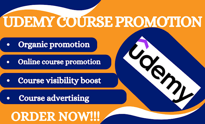 Gig Preview - Do udemy course marketing, online course promotion, and travel site promotion