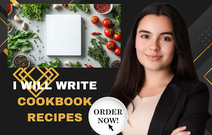 Gig Preview - Design and write your food recipe cookbook, cooking recipe cookbook formatting