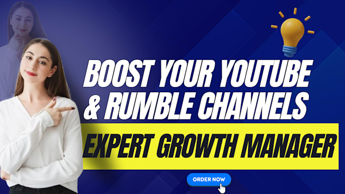 Bestseller - boost your youtube  rumble channels expert growth manager