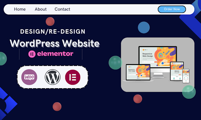 Gig Preview - Design a modern and responsive wordpress business website with elementor