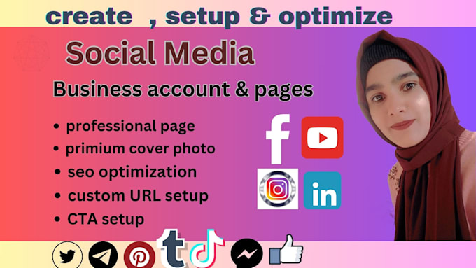 Bestseller - create and setup facebook business page and social media business accounts