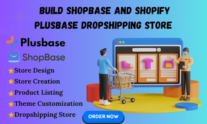 Gig Preview - Create a professional and high converting shopbase and shopify plusbase