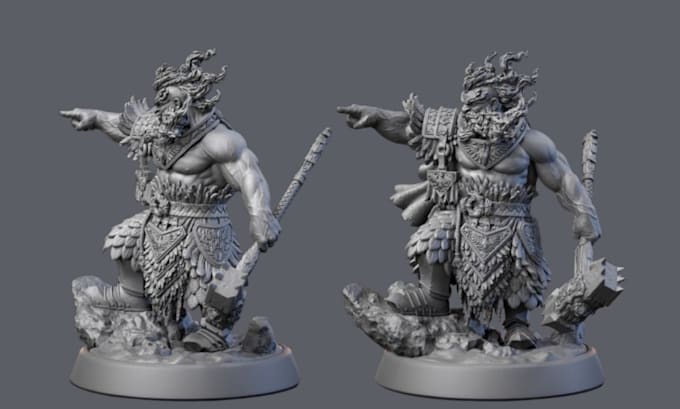 Gig Preview - Sculpt printable 3d miniature 3d figurine warhammer40k action figure for you