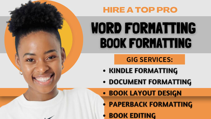 Gig Preview - Format, edit, google docs word templates book layout design paperback formatting