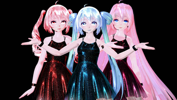 Gig Preview - Create 3d model, vrchat, mmd model, mmd motion, character modeling