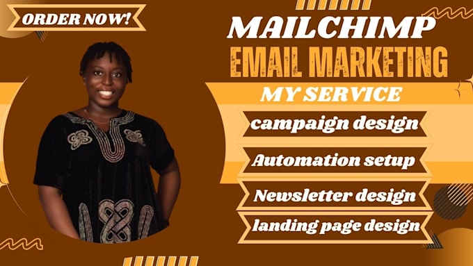 Gig Preview - Do email marketing campaign in mailchimp and design landing page or newsletter