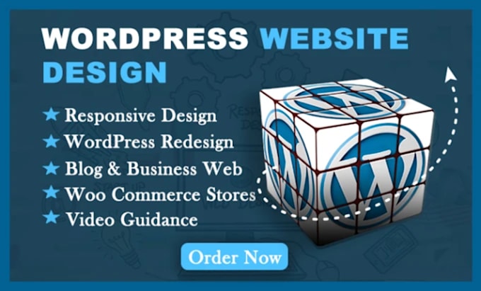 Gig Preview - Develop, redesign wordpress website or responsive landing page