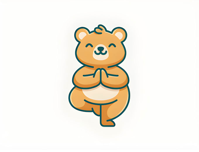 Gig Preview - Draw a teddy bear mascot cartoon character for your brand