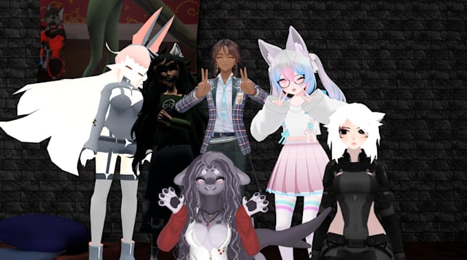 Gig Preview - 3d model vrchat avatar, furry avatar, custom vrc character, VR avatar for you