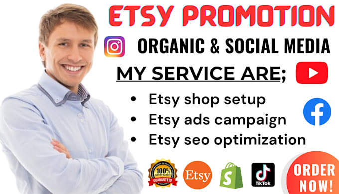 Bestseller - increase organic website traffic etsy shop etsy marketing ebay promotion