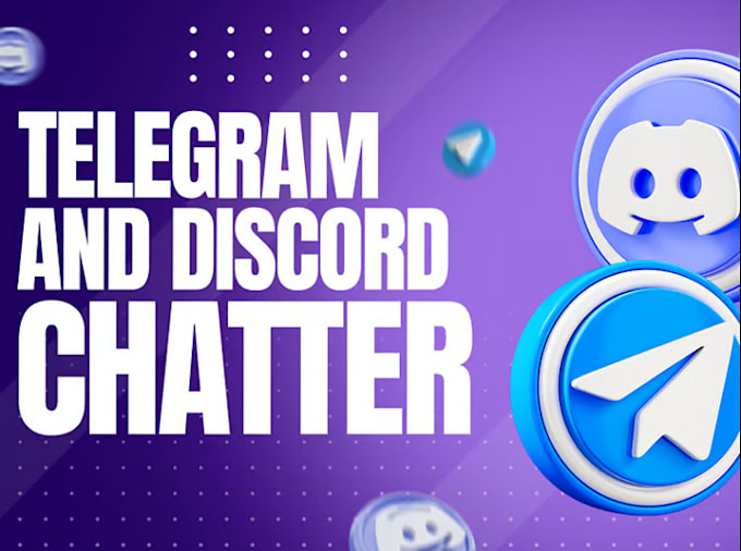 Gig Preview - Be your telegram community manager, discord chatter, telegram mod, discord mod