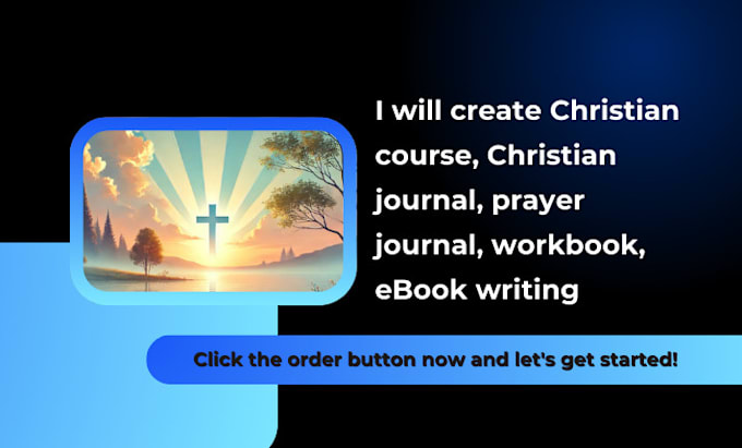 Gig Preview - Create christian course, christian journal, prayer journal, workbook, ebook