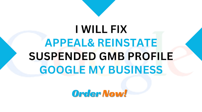 Gig Preview - Reinstate appeal  suspended gmb google my business ranking