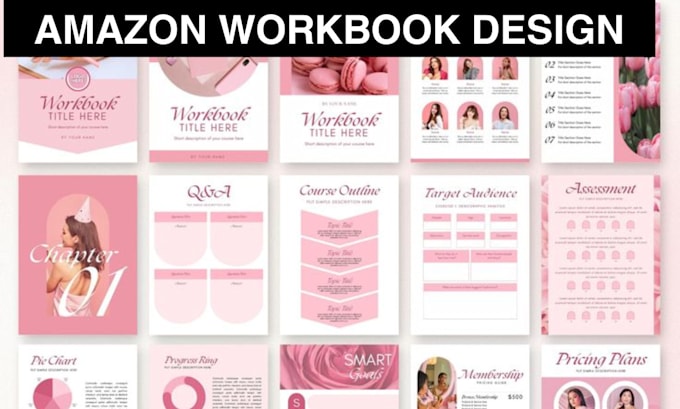 Gig Preview - Kdp design workbook, journal, lesson plan, book cover, cookbook and lead magnet