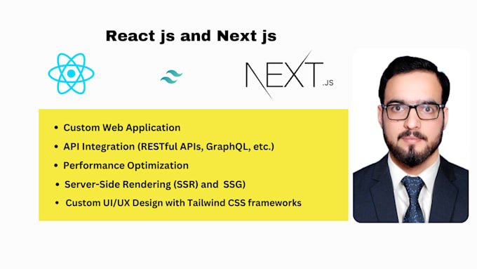 Gig Preview - Be your reactjs and nextjs developer