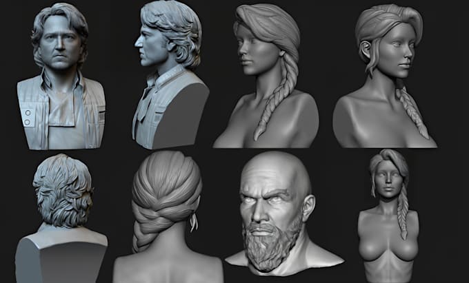 Bestseller - sculpt 3d model, character design, with zbrush, for 3d printing in stl file