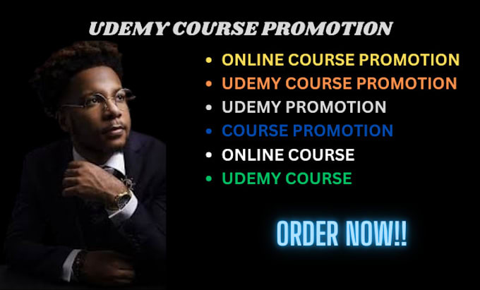 Gig Preview - Do udemy course promotion online course, promote online course