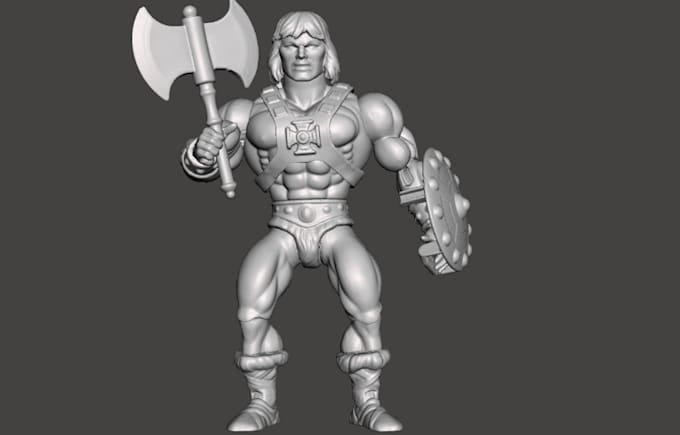 Gig Preview - Realistic human image to 3d sculpture,printable action figurine,zbrush,stl print