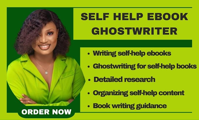 Gig Preview - Ebook ghostwriter ebook writer self help ebook self help ghostwriting