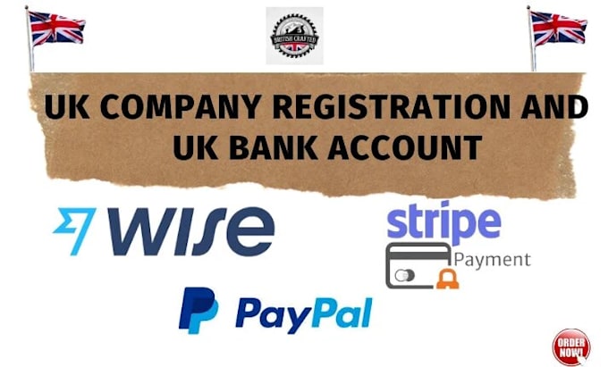 Gig Preview - Do uk,US company registration and uk,US bank accounts wise,stripe etc