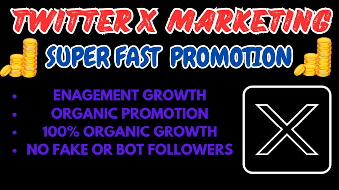 Gig Preview - Advertise twitter x marketing, and grow crypto x followers, telegram promotion