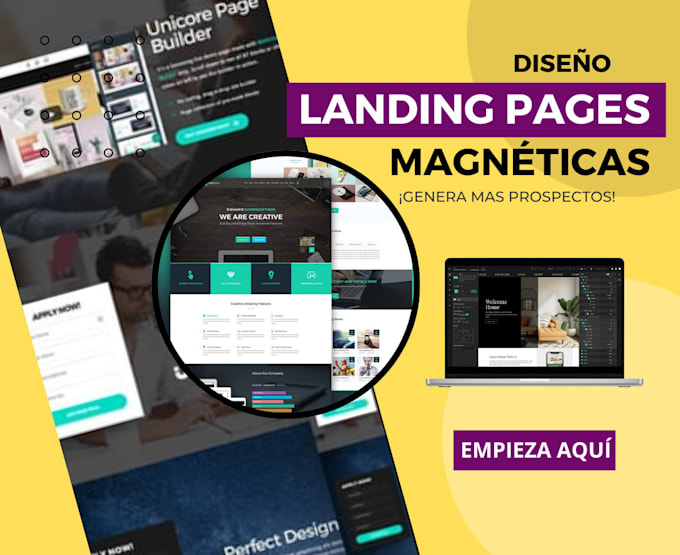 Gig Preview - Diseño tu landing page ganadora