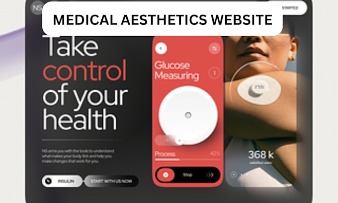 Gig Preview - Design attractive medical spa website medical aesthetics website med spa website