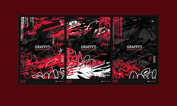 Gig Preview - Design the complex background in graffiti style