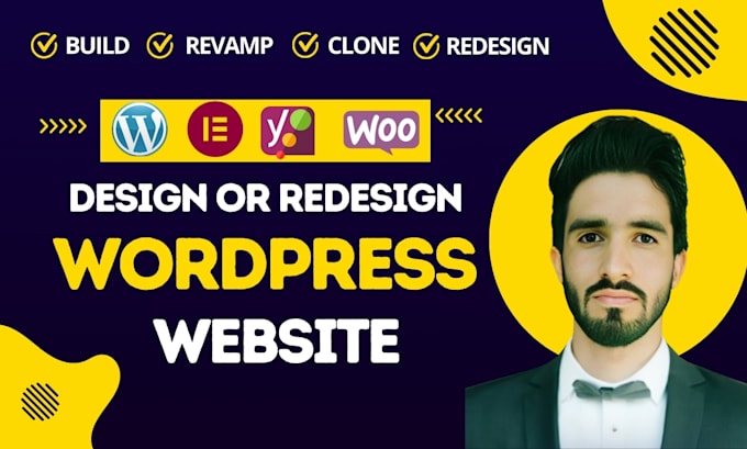 Gig Preview - Design, redesign, clone, revamp, rebuild or customize wordpress website