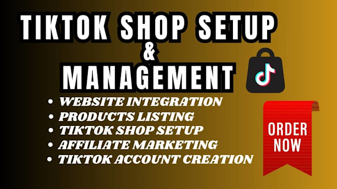 Bestseller - setup fix manage tiktok shop tiktok shop ads tiktok marketing on tiktok shop