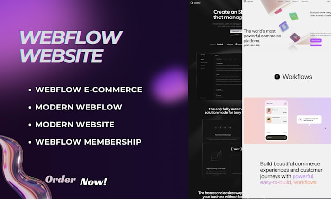 Gig Preview - Webflow ecommerce modern website update webflow memberstack framer seo