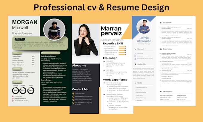 Gig Preview - Make professional cv, resume in just 1 hour