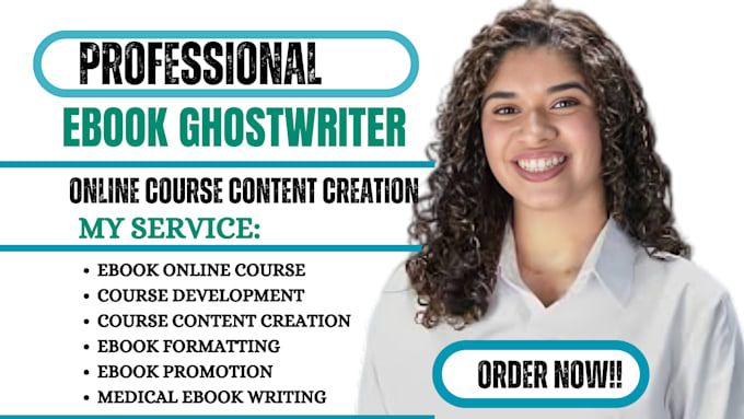 Gig Preview - Prepare online course content ebook ghostwriter lesson plan course curriculum