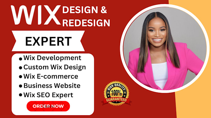 Gig Preview - Design redesign and optimize your wix website or online store for your business