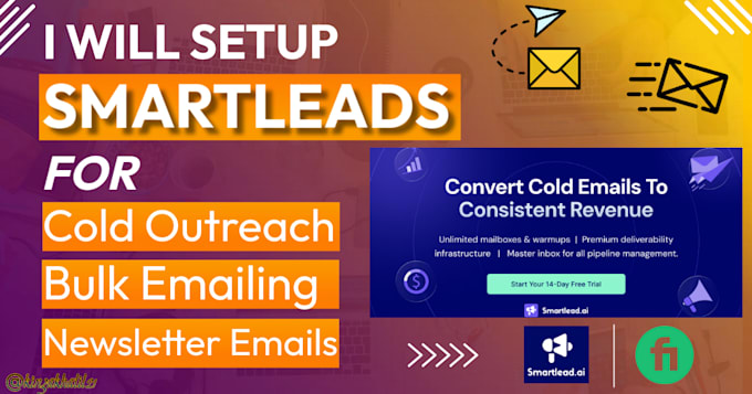 Gig Preview - Setup smartleads for personalized cold emailing and bulk emailing