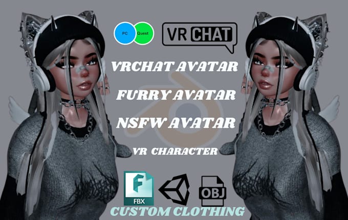 Bestseller - do 3d model for vrchat avatar vr character furry fursona vr nsfw vr chat avatar