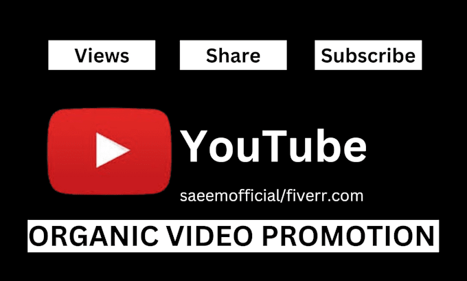 Gig Preview - Do organic youtube video promotion