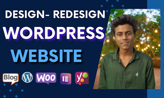 Gig Preview - Build wordpress website design with elementor pro, woocommerce store, wordpress