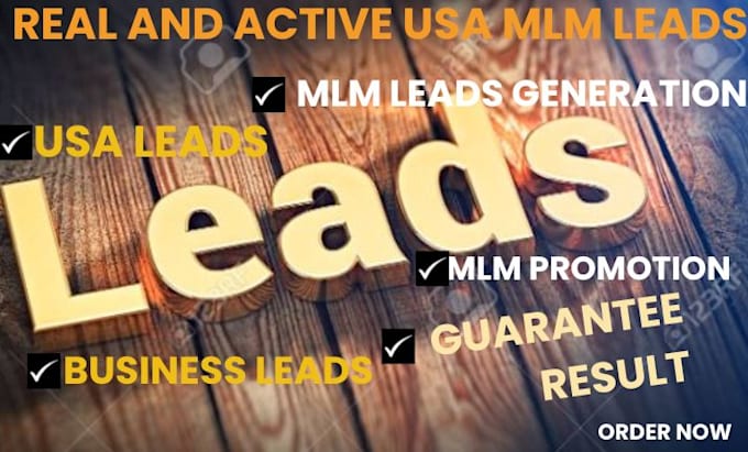 Gig Preview - Generate real and active USA mlm and affiliate marketing leads